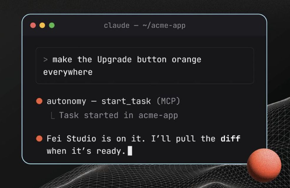 Using Fei Studio from Claude Code over MCP